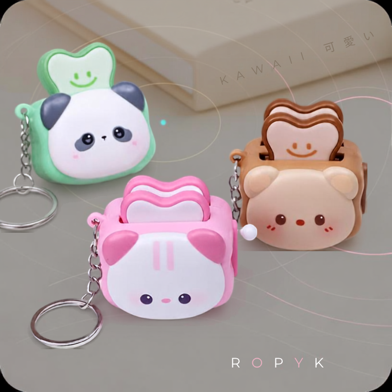 Ropyk-Porte-clés Panda Machine à Pain - L'Accessoire Anti-Stress le Plus Craquant du Game 🐼