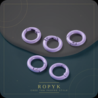Ropyk - Anneaux Mousqueton Déco Sac (Lot de 5) - Multicolores - 41 mm