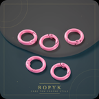 Ropyk - Anneaux Mousqueton Déco Sac (Lot de 5) - Multicolores - 41 mm