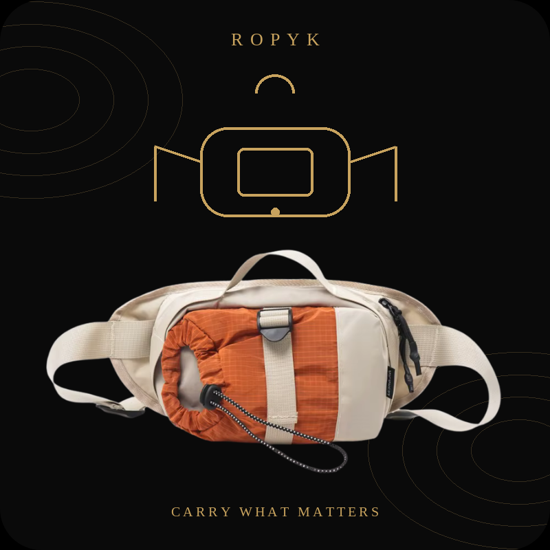 Sac bandoulière camping étanche Ropyk coloris beige