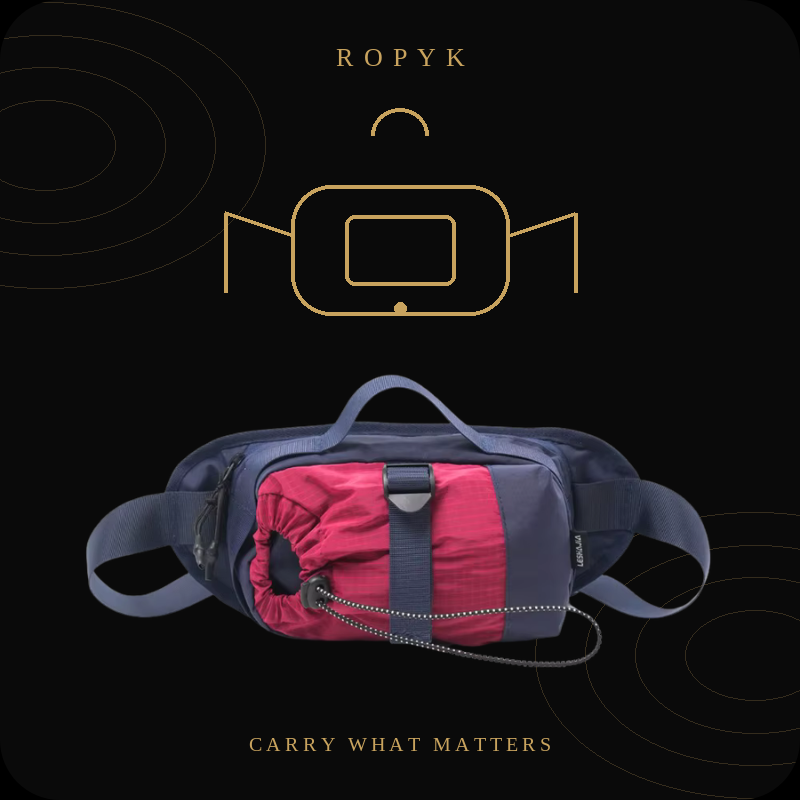 Sac bandoulière camping étanche Ropyk coloris bleu