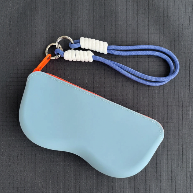 Ropyk - Étui à Lunettes en Silicone – Pochette Zippée Étanche pour Lunettes de Soleil.