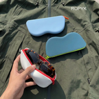 Ropyk - Étui à Lunettes en Silicone – Pochette Zippée Étanche pour Lunettes de Soleil.