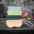 Ropyk - Étui à Lunettes en Silicone – Pochette Zippée Étanche pour Lunettes de Soleil.