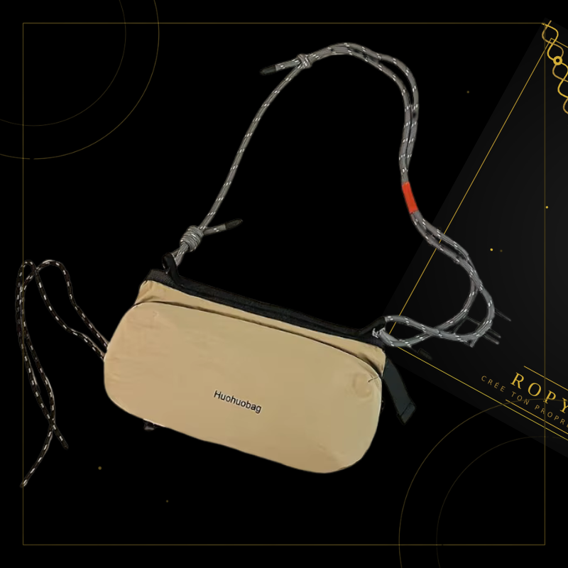 Ropyk - Mini Sac Carré Sling & Porte-Bouteille - Petit Format, Grand Style