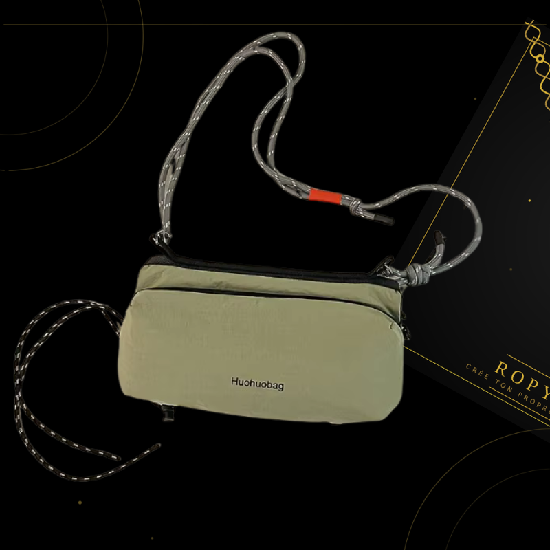 Ropyk - Mini Sac Carré Sling & Porte-Bouteille - Petit Format, Grand Style