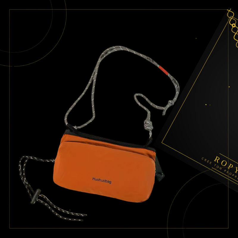 Ropyk - Mini Sac Carré Sling & Porte-Bouteille - Petit Format, Grand Style
