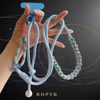 Ropyk - Lanyard Tressé Multicolore pour Téléphone – Bandoulière Réglable, Anti-Chute