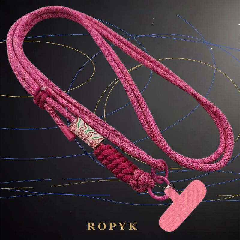 Ropyk - Lanyard en Paracorde pour Téléphone – Bandoulière Réglable, Anti-Chute