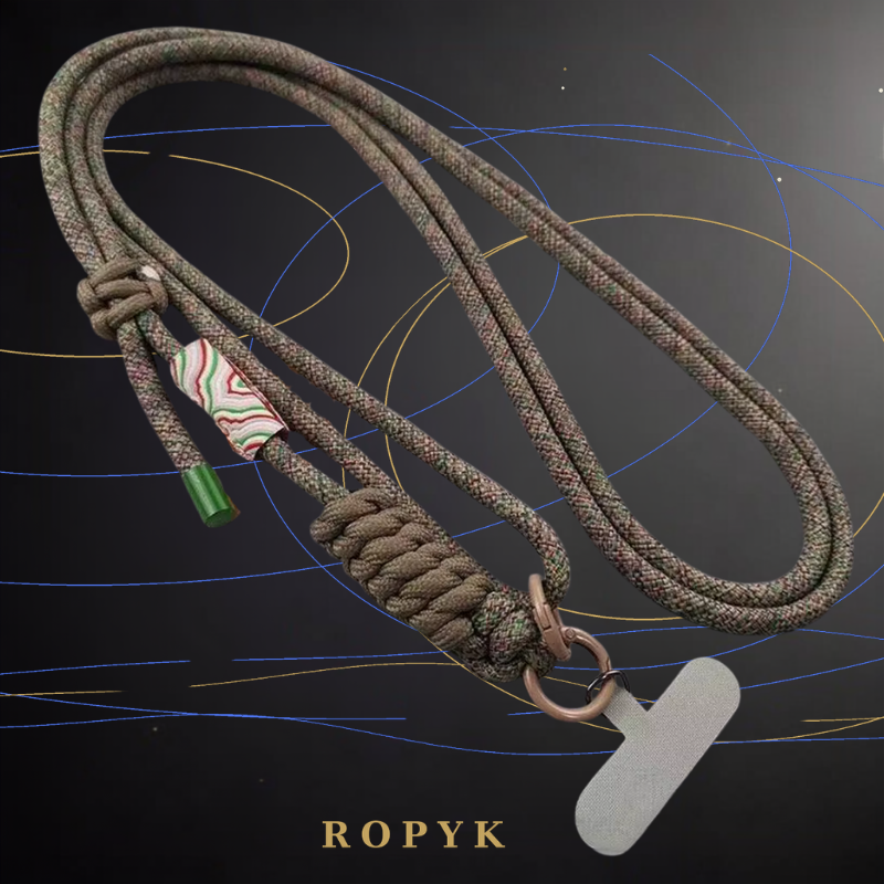 Ropyk - Lanyard en Paracorde pour Téléphone – Bandoulière Réglable, Anti-Chute