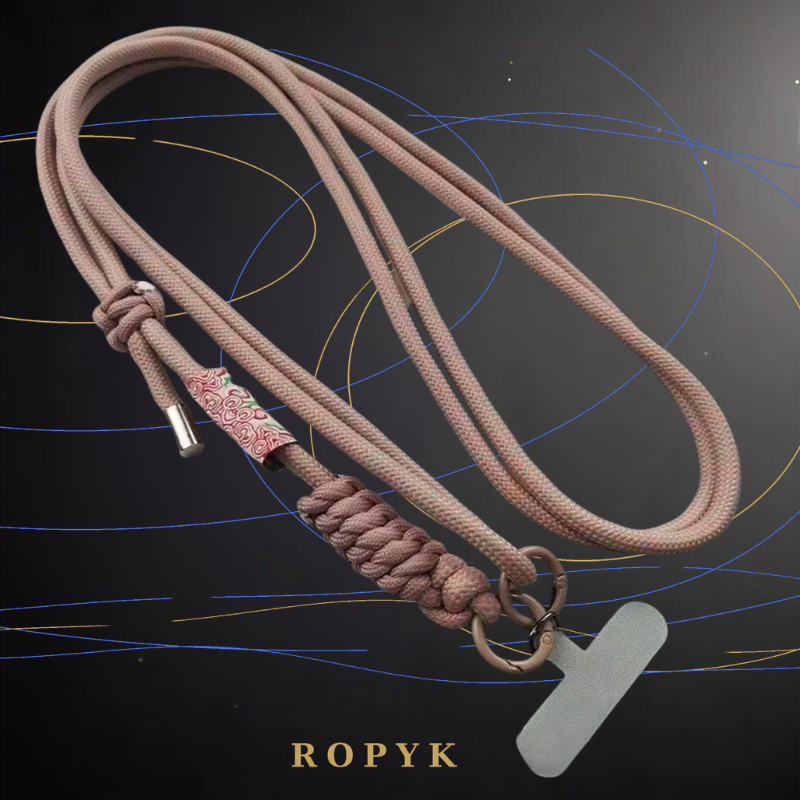 Ropyk - Lanyard en Paracorde pour Téléphone – Bandoulière Réglable, Anti-Chute