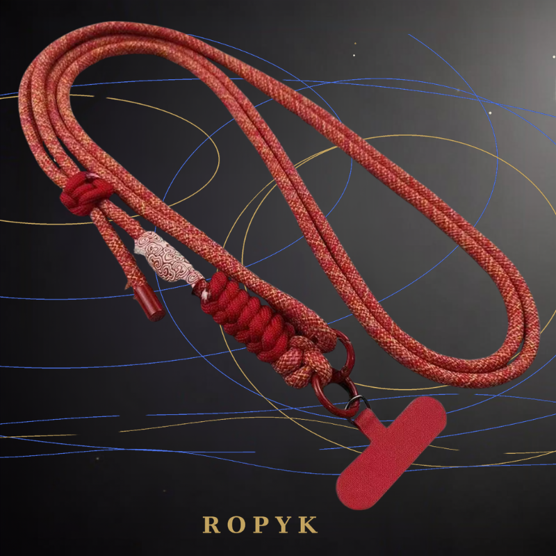 Ropyk - Lanyard en Paracorde pour Téléphone – Bandoulière Réglable, Anti-Chute