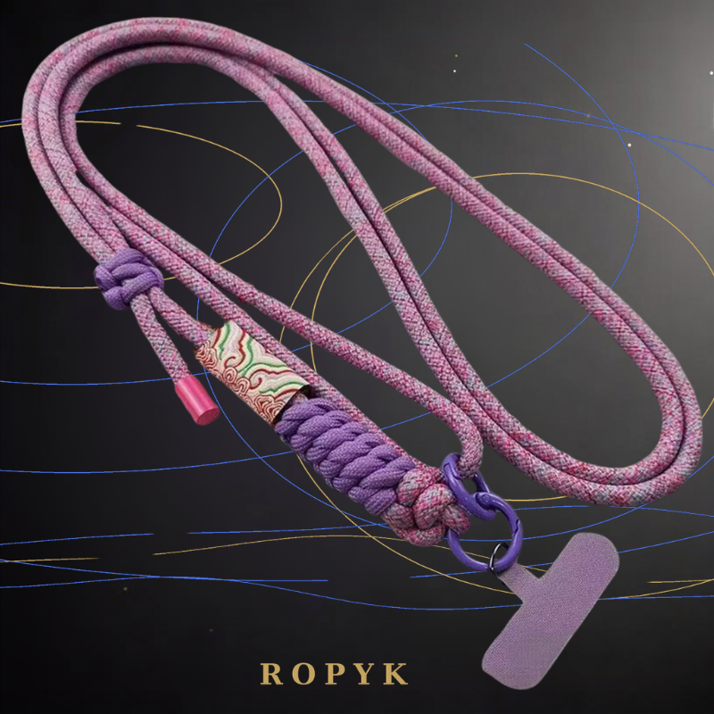 Ropyk - Lanyard en Paracorde pour Téléphone – Bandoulière Réglable, Anti-Chute