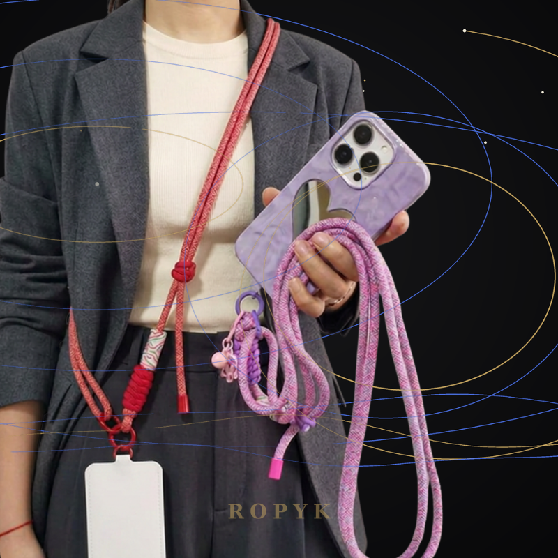 Ropyk - Lanyard en Paracorde pour Téléphone – Bandoulière Réglable, Anti-Chute