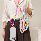 Ropyk - Lanyard Tressé Multicolore pour Téléphone – Bandoulière Réglable, Anti-Chute