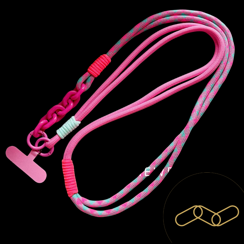 Ropyk - Lanyard Tressé Bandoulière pour Téléphone – Réglable, Style Coréen