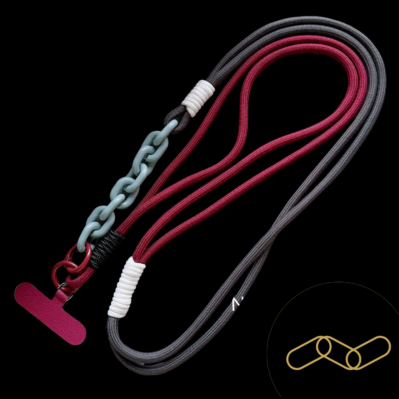Ropyk - Lanyard Tressé Bandoulière pour Téléphone – Réglable, Style Coréen