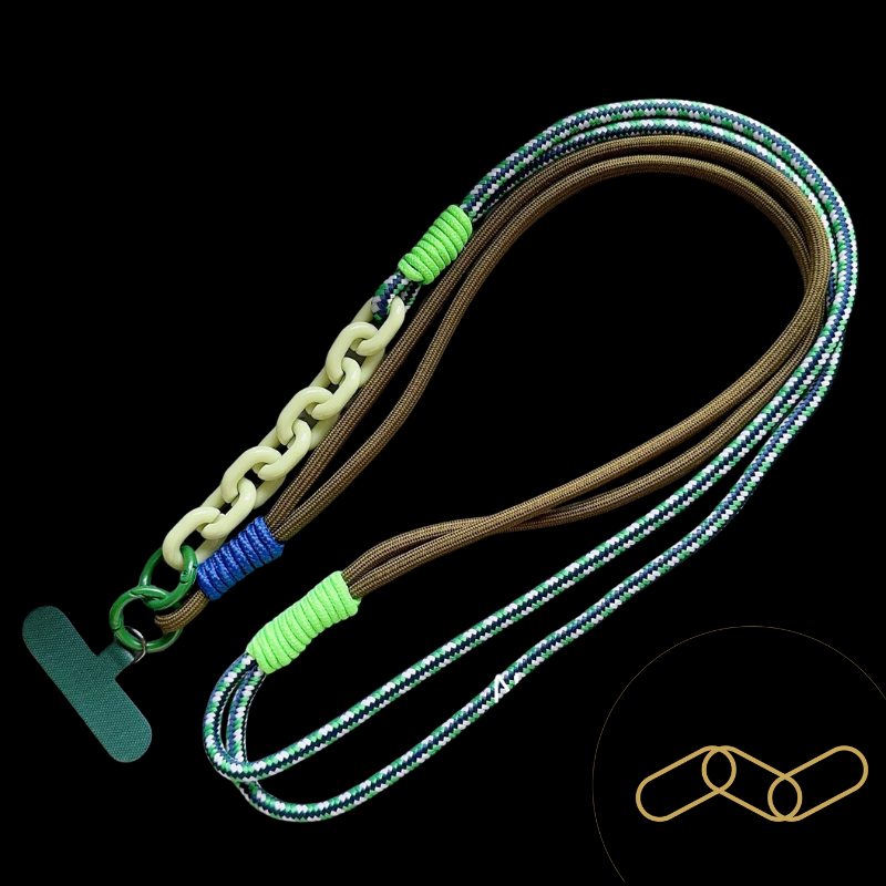 Ropyk - Lanyard Tressé Bandoulière pour Téléphone – Réglable, Style Coréen