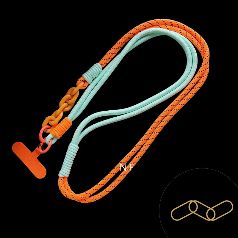 Ropyk - Lanyard Tressé Bandoulière pour Téléphone – Réglable, Style Coréen