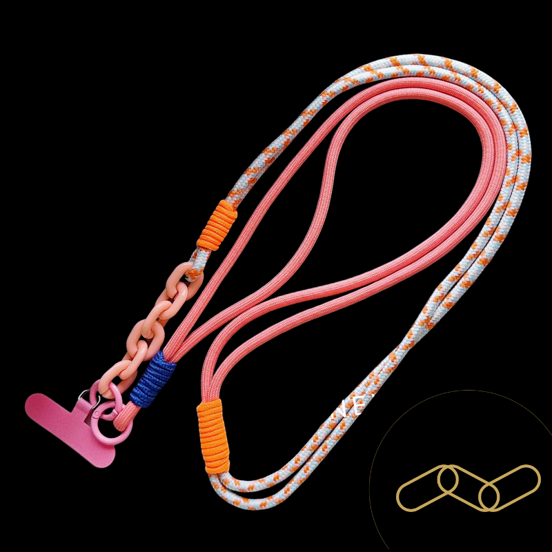 Ropyk - Lanyard Tressé Bandoulière pour Téléphone – Réglable, Style Coréen