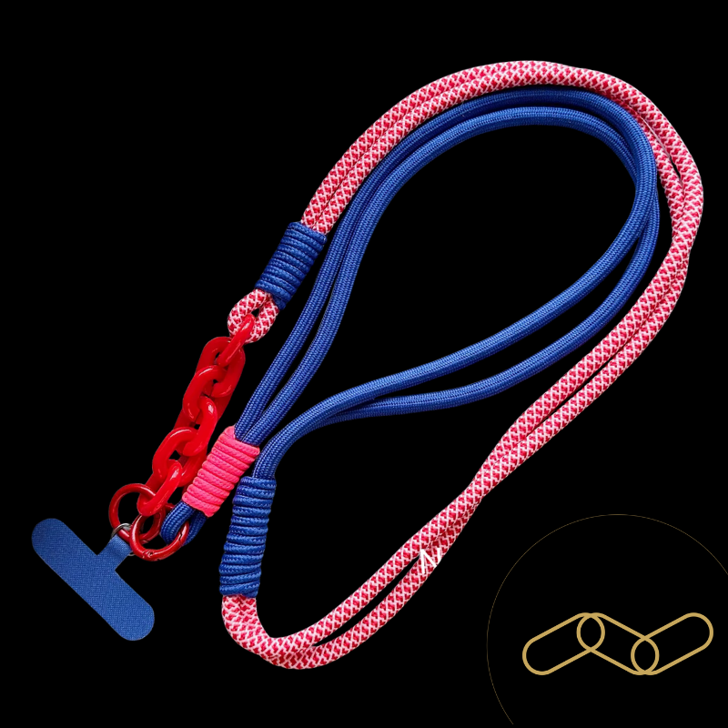 Ropyk - Lanyard Tressé Bandoulière pour Téléphone – Réglable, Style Coréen