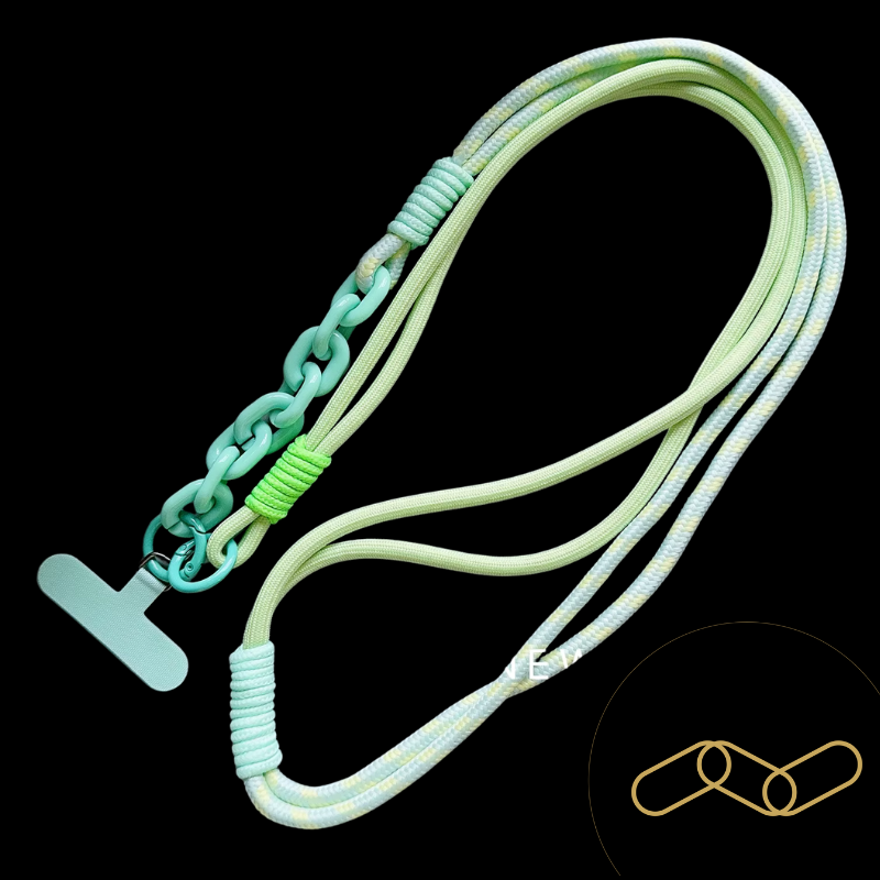 Ropyk - Lanyard Tressé Bandoulière pour Téléphone – Réglable, Style Coréen
