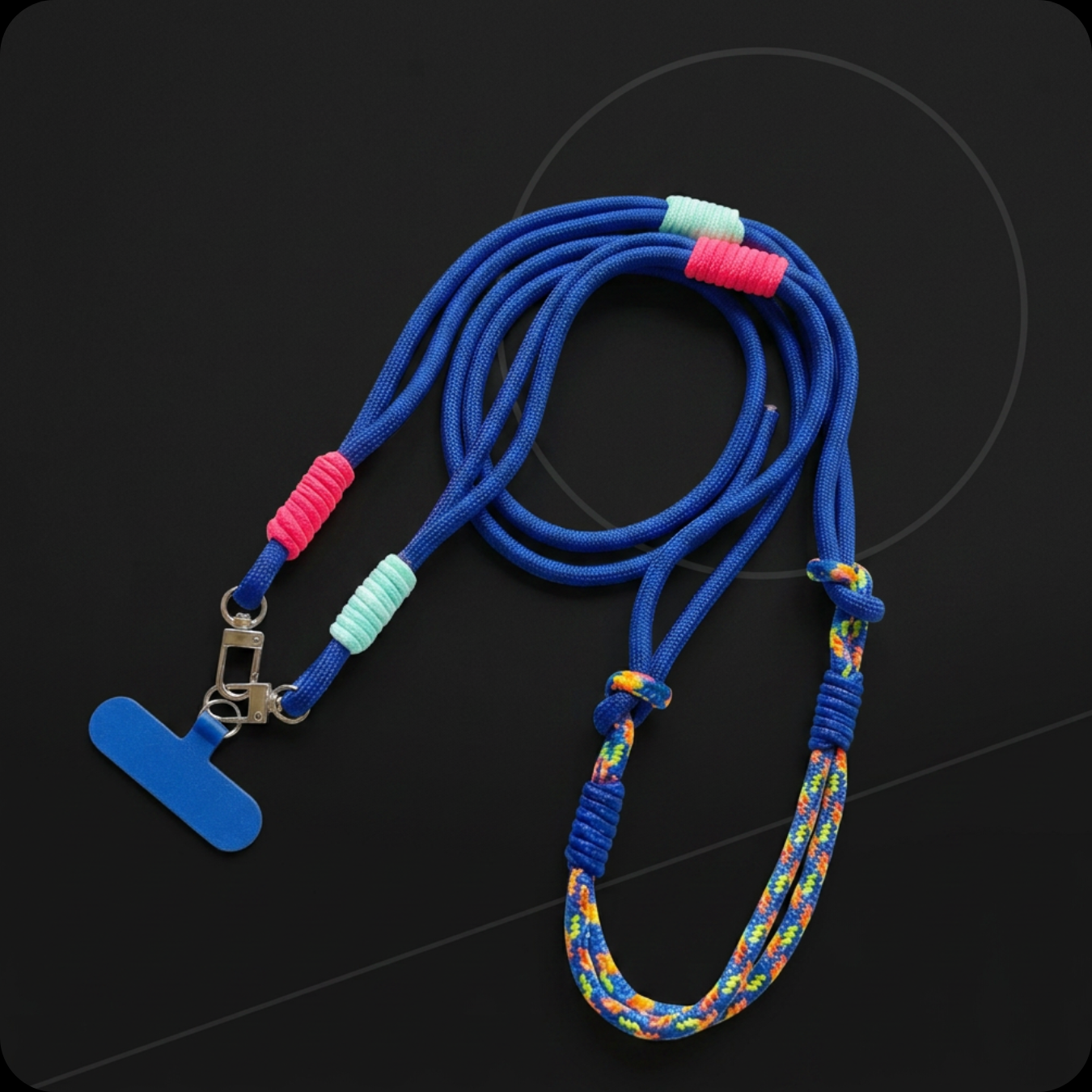 Ropyk - Cordon Universel 3-en-1 pour Téléphone –Tour de Cou, Dragonne Poignet et Attache Anti-Chute