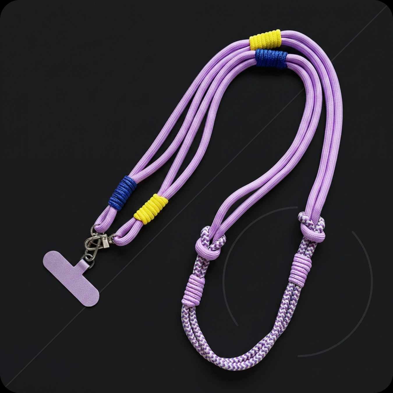 Ropyk - Cordon Universel 3-en-1 pour Téléphone –Tour de Cou, Dragonne Poignet et Attache Anti-Chute