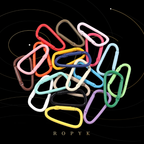 Ropyk - Lot de 10 Mousquetons Déco Alliage – Multicolores, Forme D, Clip Porte-clés & Sa