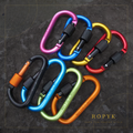 Ropyk - Mousqueton Déco Sac Aluminium D-Ring