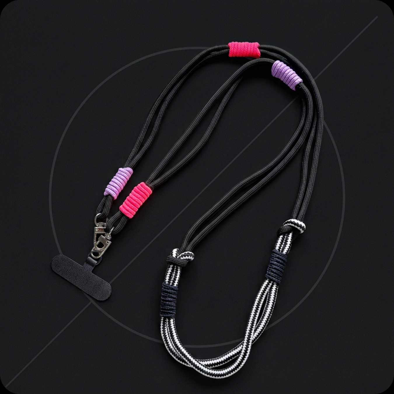Ropyk - Cordon Universel 3-en-1 pour Téléphone –Tour de Cou, Dragonne Poignet et Attache Anti-Chute
