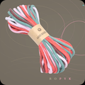 Ropyk-Corde en coton dégradé de 4mm, fil tressé artisanal de 10 yards (environ 9 mètres), idéale pour la fabrication de sacs, porte-clés, accessoires DIY et bracelets.