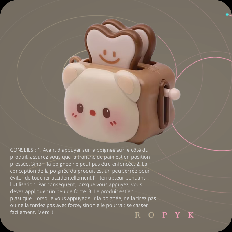 Ropyk-Porte-clés Panda Machine à Pain - L'Accessoire Anti-Stress le Plus Craquant du Game 🐼